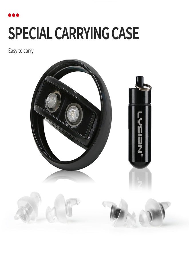 LYSIAN High Fidelity Ear Plugs for Concerts - Reusable Noise Cancelling Concert Earplugs for Musicians, Motorcycle, Music Festival, Games, DJ, Drumline-2 Pairs Valued Pack - Image 5